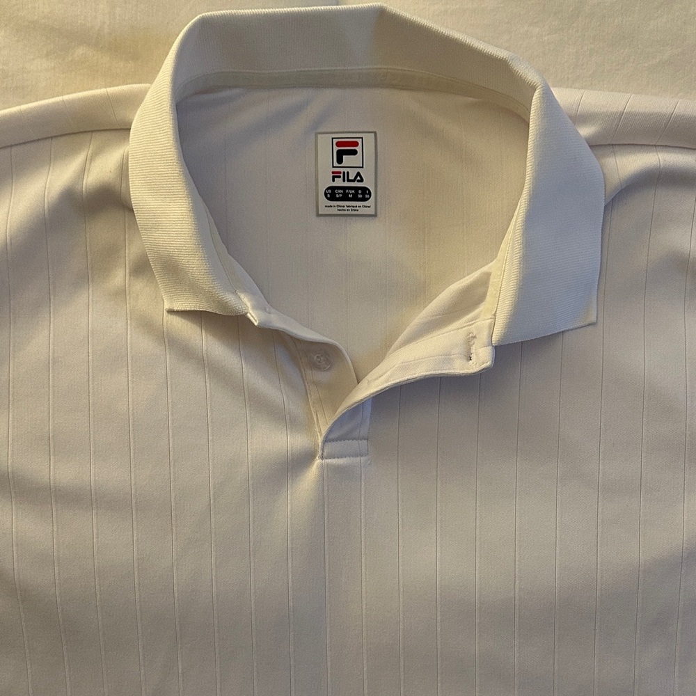 Fila Men's Classic White Polo Shirt